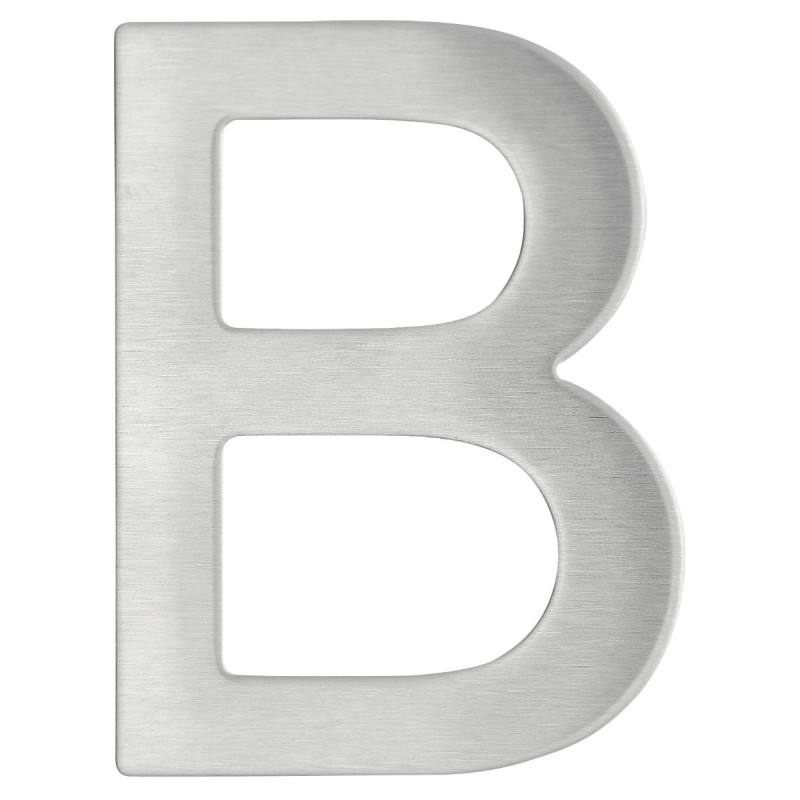 Litera B pentru casa, inox, argintiu, 7.6 x 7 cm