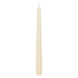 Lumanare decorativa, conica, ivory, 24.5 cm