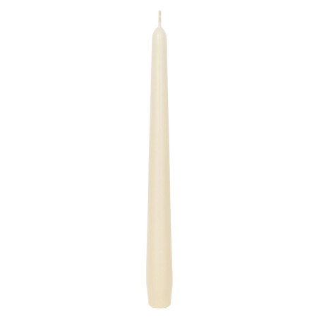 Lumanare decorativa, conica, ivory, 24.5 cm