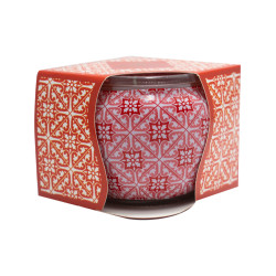 Lumanare parfumata in pahar decorativ, Aroma Land, mar + scortisoara, 85 g