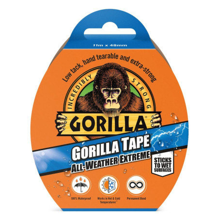 Banda adeziva pentru reparatii, Gorilla All Weather Extreme, poliester, 48 mm x 11 m