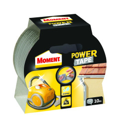 Banda adeziva pentru reparatii, Moment Power Tape, polietilena + panza, argintiu, 48 mm x 10 m