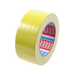 Banda adeziva pentru reparatii, tesa 4688, textil, galben, 25 m x 50 mm
