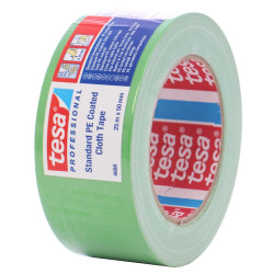 Banda adeziva pentru reparatii, tesa 4688, textil, verde, 25 m x 50 mm
