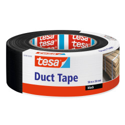 Banda adeziva pentru reparatii, tesa 56498, negru, 50 m x 48 mm