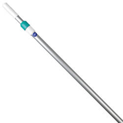 Maner telescopic, pentru accesorii intretinere piscina, aluminiu, 2.4 m (2 x 1,2 m)