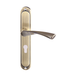 Maner usa interior, cu sild, Gato Roma, pentru cilindru, mertal, bronz antic, 90 mm