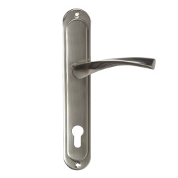 Maner usa interior, cu sild, Gato Roma PZ(Y) SD90, pentru cilindru, zamac, satin nichel, 90 mm