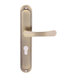 Maner usa interior, cu sild, Gato Sydney, pentru cilindru, metal, bronz antic, 90 mm