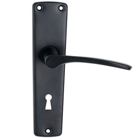 Maner usa interior Yale, cu sild, pentru cheie, otel, negru, 54 mm