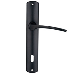 Maner usa interior Yale, cu sild, pentru cheie, otel, negru, 90 mm