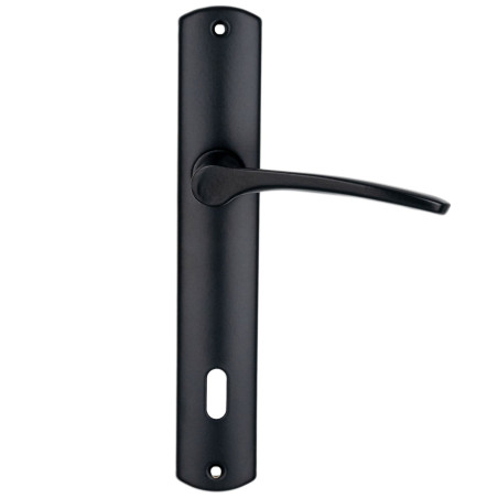 Maner usa interior Yale, cu sild, pentru cheie, otel, negru, 90 mm