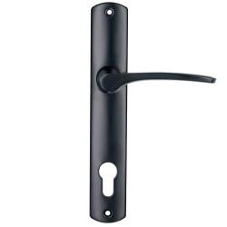 Maner usa interior Yale, cu sild, pentru cilindru, otel, negru, 90 mm