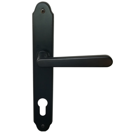 Maner usa intrare, cu sild, Verofer Wien, pentru cilindru, alama, negru, 85 mm