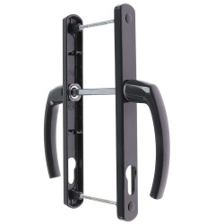 Maner usa PVC, cu sild, Filiz, pentru cilindru, aluminiu, gri antracit, 92 mm