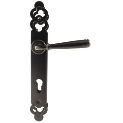 Manere cu sild pentru usi / porti Mia Rina, metal, negru, 40 x 300 mm