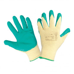 Manusi antiintepatura Meralda EM32, textil + latex natural, marimea 10