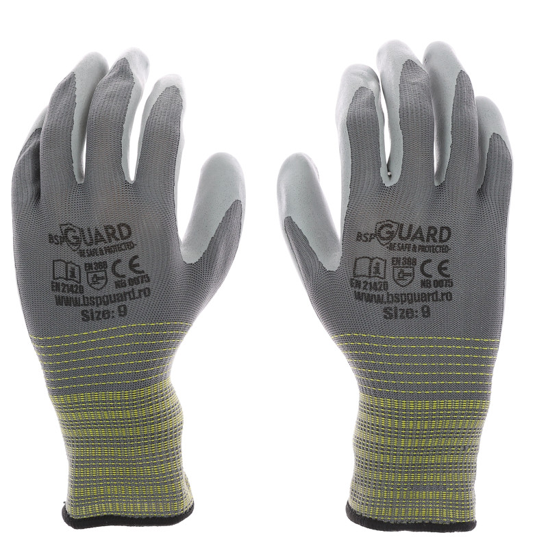 Manusi de lucru 1856 BSP Guard, tricot + latex, marimea 9