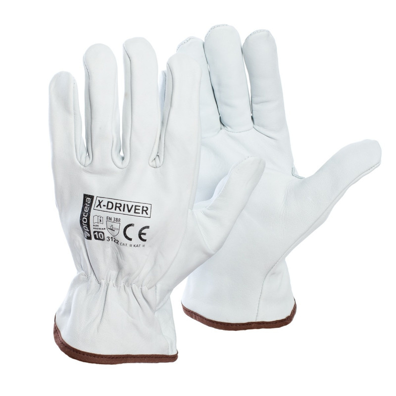 Manusi de protectie Procera X-DRIVER, piele de capra, gri, marimea 10 Manusi de protectie Procera X-DRIVER, piele de capra, gri, marimea 10