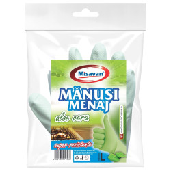 Manusi menaj Misavan cu aloe vera, marimea L, latex, verde