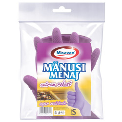 Manusi menaj Misavan Extrem Robust, marimea S, latex, mov