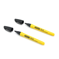 Marker permanent Stanley 0-47-316, varf subtire, set 2 bucati