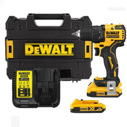 Masina de gaurit / insurubat, cu 2 acumulatori, 18 V, 3 Ah, DeWalt DCD708L2T-QW, motor fara perii, mandrina rapida, cu valiza