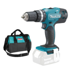 Masina de gaurit / insurubat, Makita DHP453Z, 18 V, fara acumulator, cu geanta