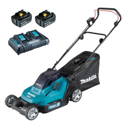 Masina de tuns iarba Makita DLM432CT2, cu 2 acumulatori LXT, 18V, 5Ah