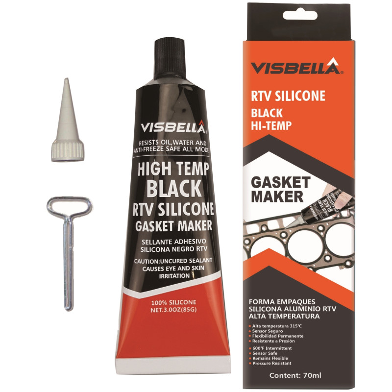 Mastic auto pentru garnituri Visbella, 6970625543579, negru, 85 gr