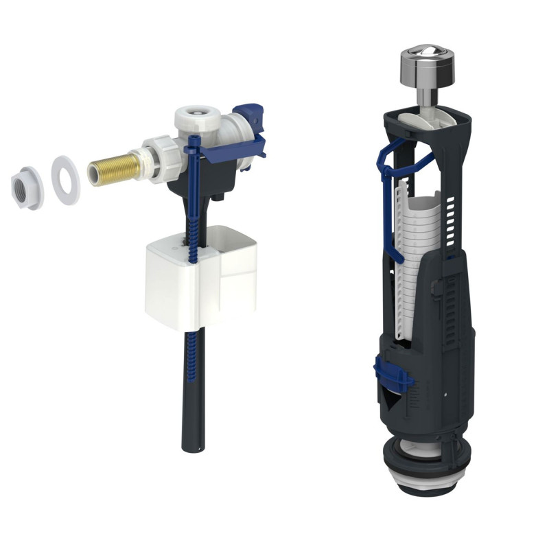 Mecanism rezervor wc, Geberit CR136.936.21.3SLV, actionare mecanica, alimentare laterala, cu flotor, fara senzor Mecanism rezervor wc, Geberit CR136.936.21.3SLV, actionare mecanica, alimentare laterala, cu flotor, fara senzor