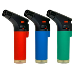 Mini arzator gaz, Flamex, cu piezo, reincarcabil, 17 g, 70 mm, diverse culori
