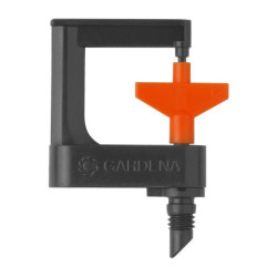 Mini aspersor rotativ Gardena 1369 MI, pentru micro irigatii, plastic, 360 grade, raza 3.5 m