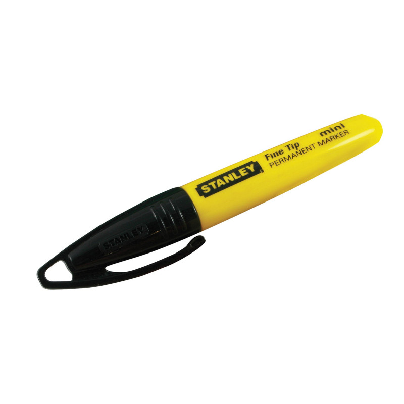 Minimarker pemanent Stanley 0-47-324, varf subtire, negru