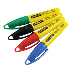 Minimarker pemanent Stanley 1-47-329, varf subtire, diverse culori