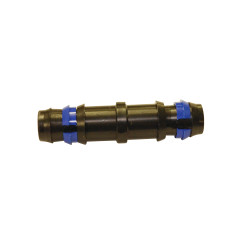 Mufa egala, pentru conectare tub irigatii prin picurare, cu inel de siguranta, D 16 mm, negru, polipropilena, set 3 buc