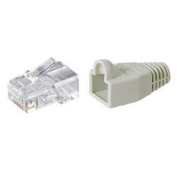 Mufa RJ45 CAT5 cu manson Hoff - set 6 buc, pentru imbinare / conectare cablu retea