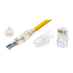 Mufa RJ45 UTP CAT5e Hoff - set 10 bucati, pentru imbinare / conectare cablu retea