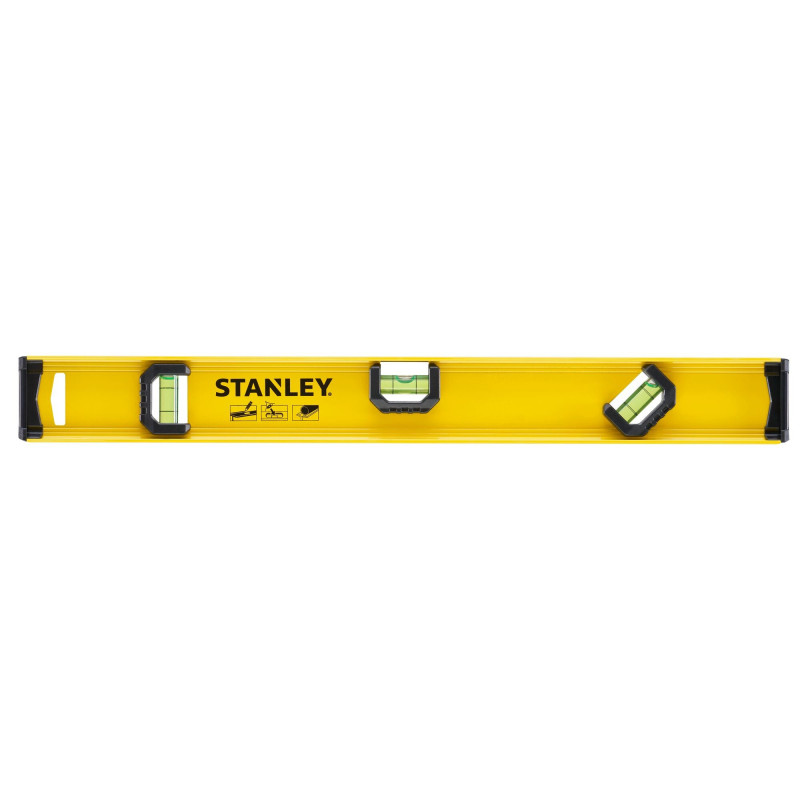 Nivela cu bula, Stanley 0-42-073, cu 3 indicatori, din aluminiu, 450 mm Nivela cu bula, Stanley 0-42-073, cu 3 indicatori, din aluminiu, 450 mm