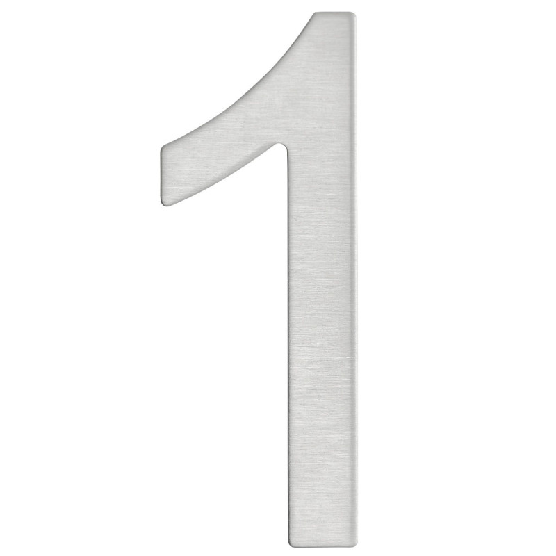 Numar 1 pentru usa / casa, inox, argintiu, interior / exterior, 7.6 x 2.8 cm Numar 1 pentru usa / casa, inox, argintiu, interior / exterior, 7.6 x 2.8 cm