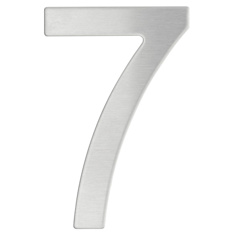 Numar 7 pentru usa / casa, inox, argintiu, interior / exterior, 7.6 x 5 cm Numar 7 pentru usa / casa, inox, argintiu, interior / exterior, 7.6 x 5 cm