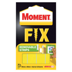 Banda dublu adeziva pentru fixare, detasabila, Moment Fix, set 10 buc.