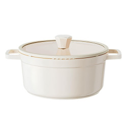 Oala B31624WE1000, cu capac, aluminiu, 4.75 l, 24 cm
