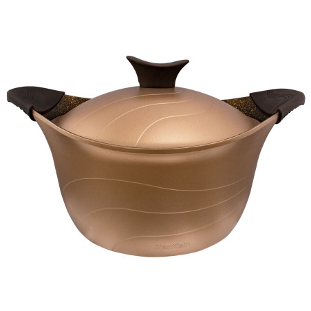 Oala cu capac Neoklein, aluminiu + invelis din titan antiaderent, 6.8 L, D 30 cm