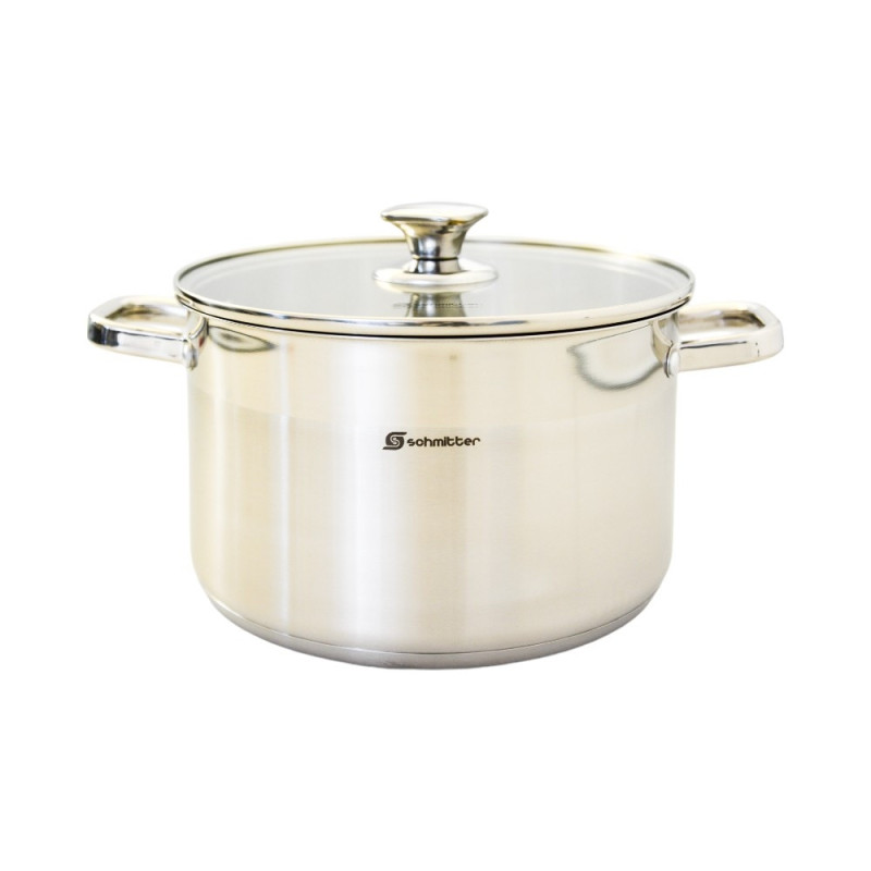 Oala inox, cu capac 302.20, 3 L, 20 x 10 cm
