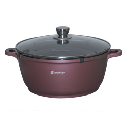 Oala Schmitter, cu capac, aluminiu, 25 l, 44 cm
