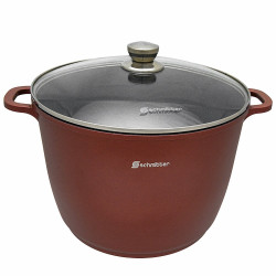 Oala Schmitter, cu capac, aluminiu turnat, interior ceramic, 10.5 L, 28 cm
