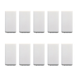 Obturator Gewiss System GW20056, 1 modul, alb, pentru priza / intrerupator, set 10 buc