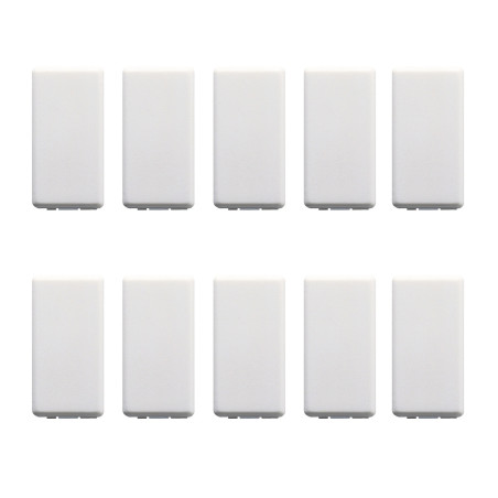 Obturator Gewiss System GW20056, 1 modul, alb, pentru priza / intrerupator, set 10 buc