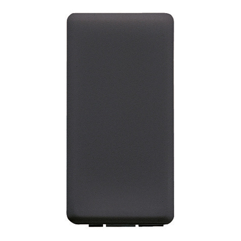 Obturator Gewiss System GW21056-1BL, 1 modul, negru, pentru priza / intrerupator